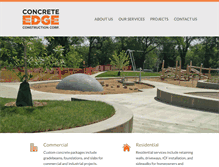 Tablet Screenshot of concreteedgeconstruction.ca